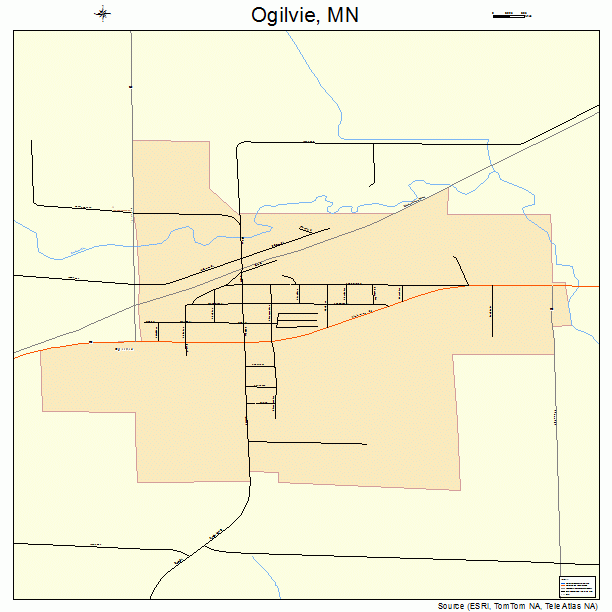 Ogilvie, MN street map