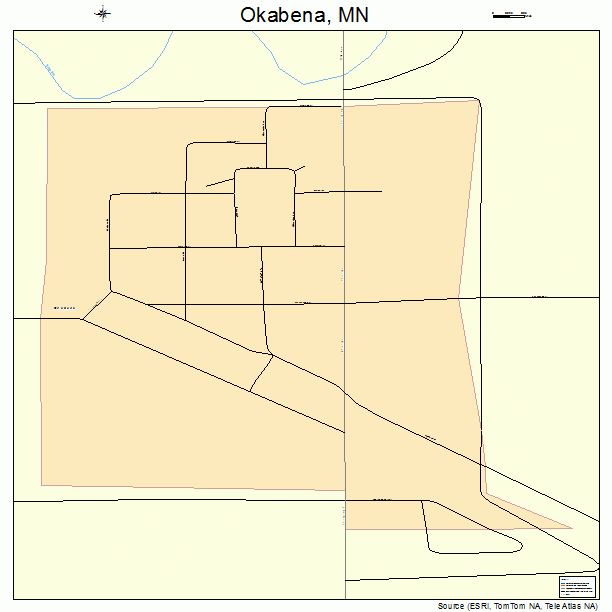 Okabena, MN street map