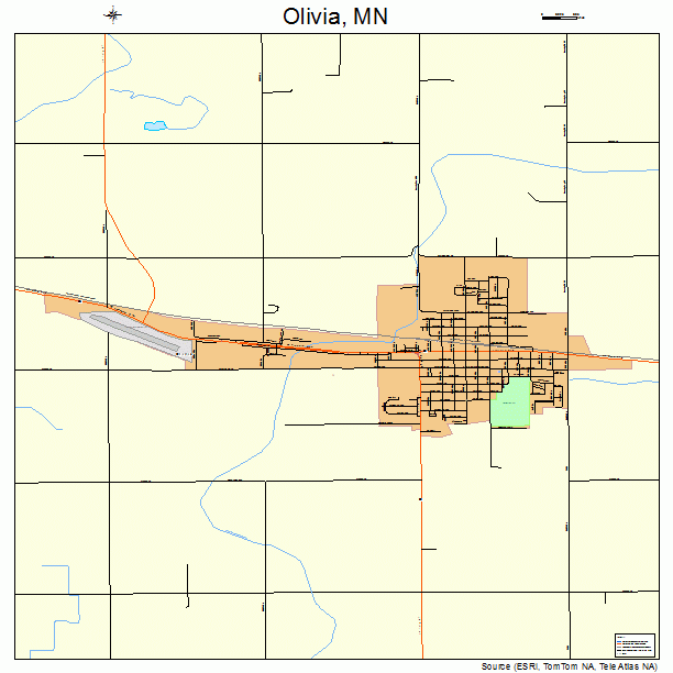 Olivia, MN street map