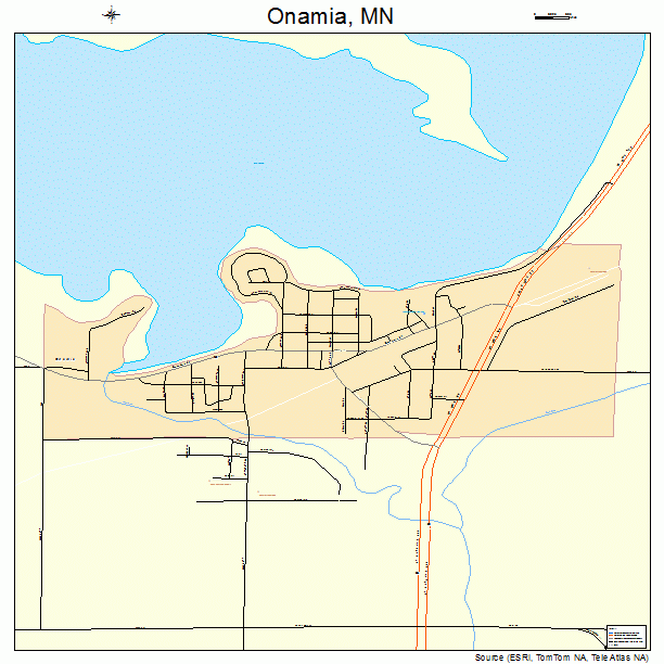 Onamia, MN street map