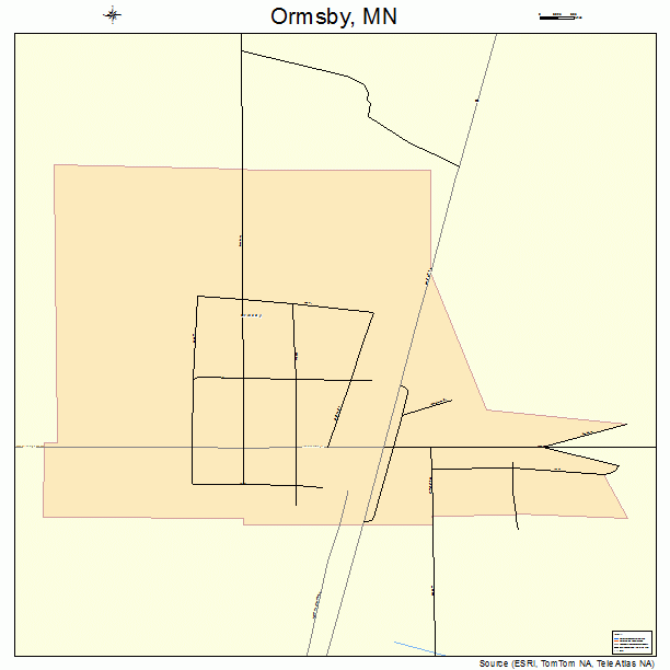 Ormsby, MN street map