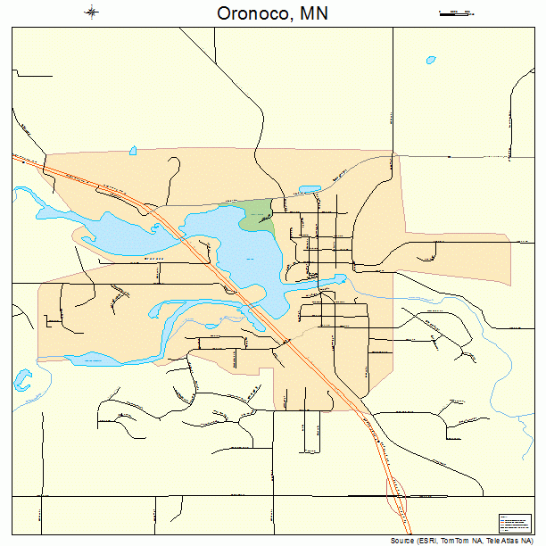 Oronoco, MN street map