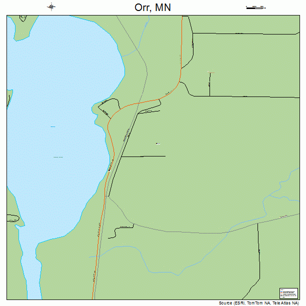 Orr, MN street map