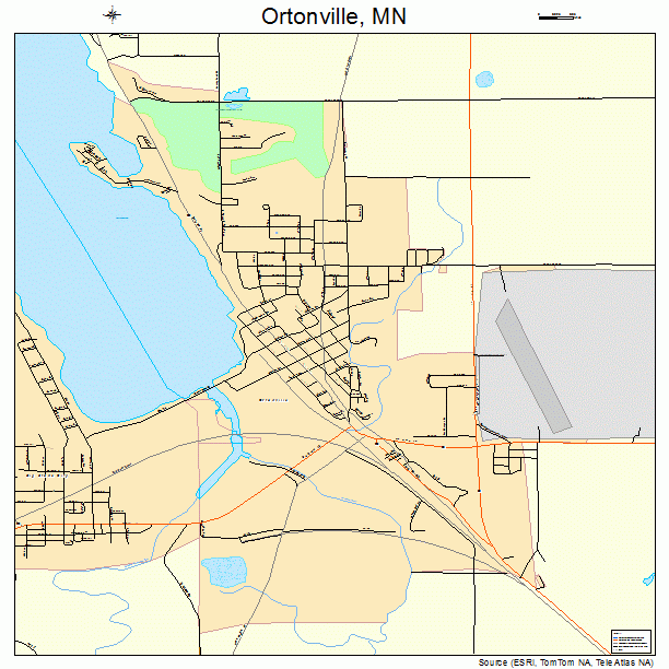 Ortonville, MN street map