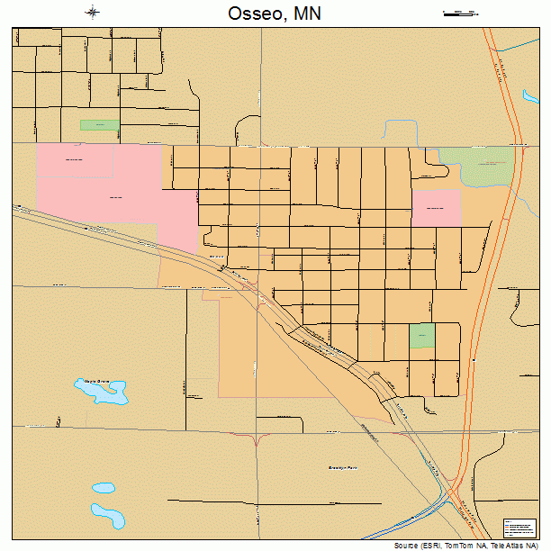 Osseo, MN street map