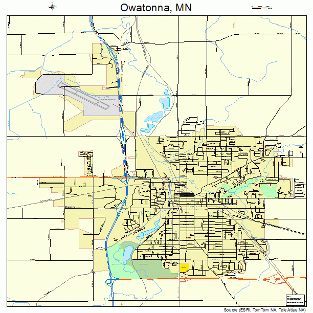 Owatonna, MN street map