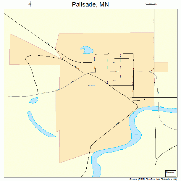 Palisade, MN street map