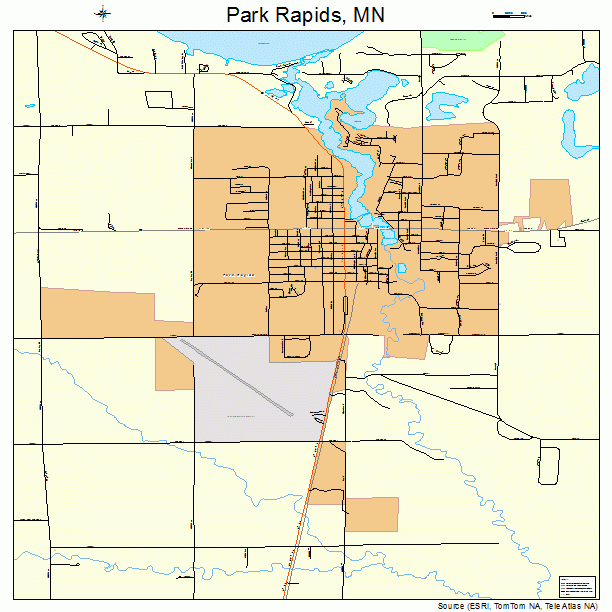 Park Rapids, MN street map
