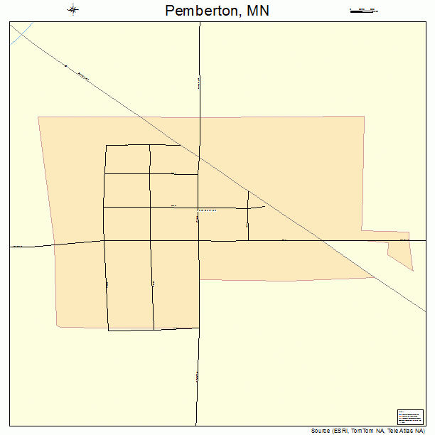 Pemberton, MN street map