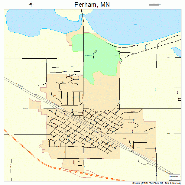 Perham, MN street map