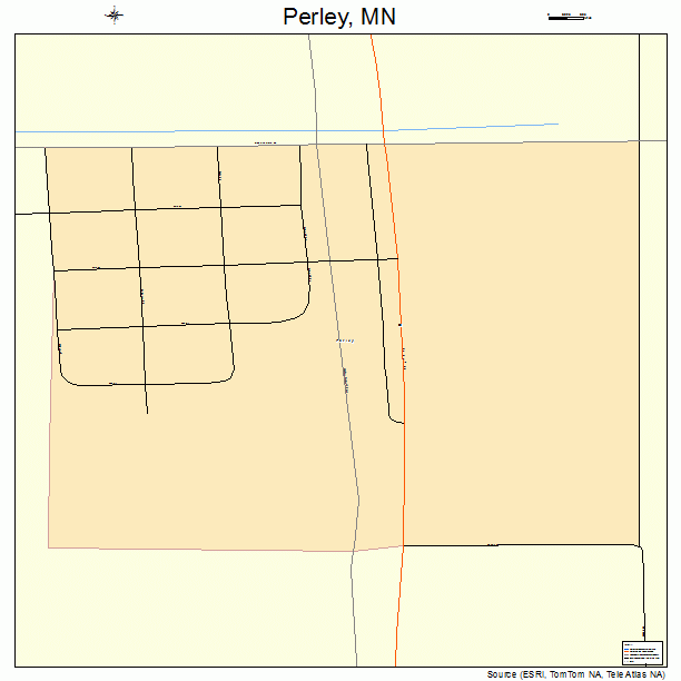 Perley, MN street map