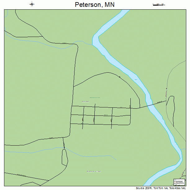 Peterson, MN street map
