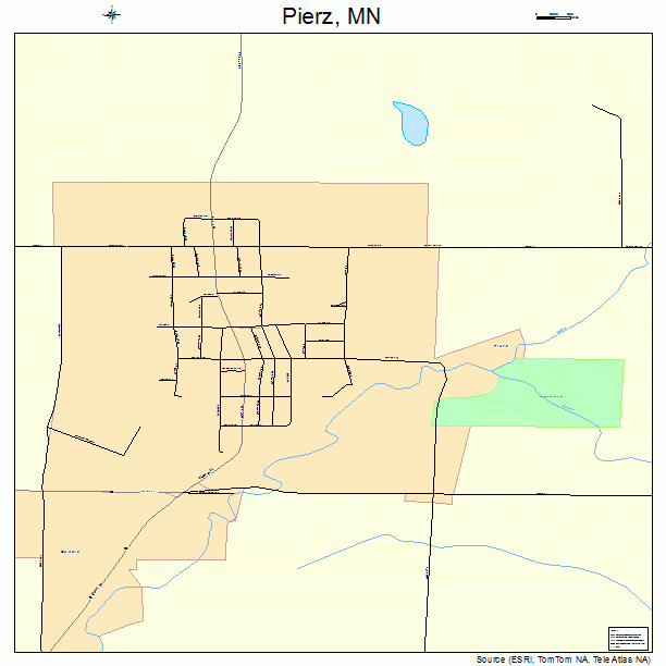 Pierz, MN street map