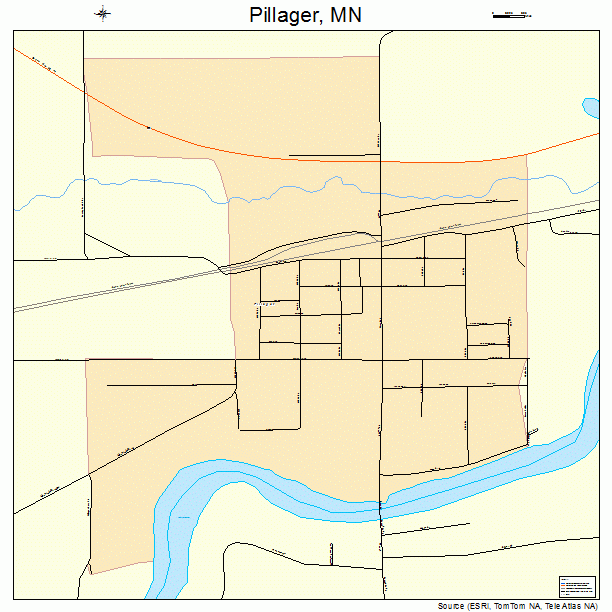 Pillager, MN street map
