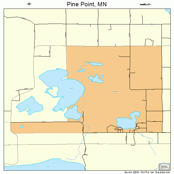 Pine Point, MN street map