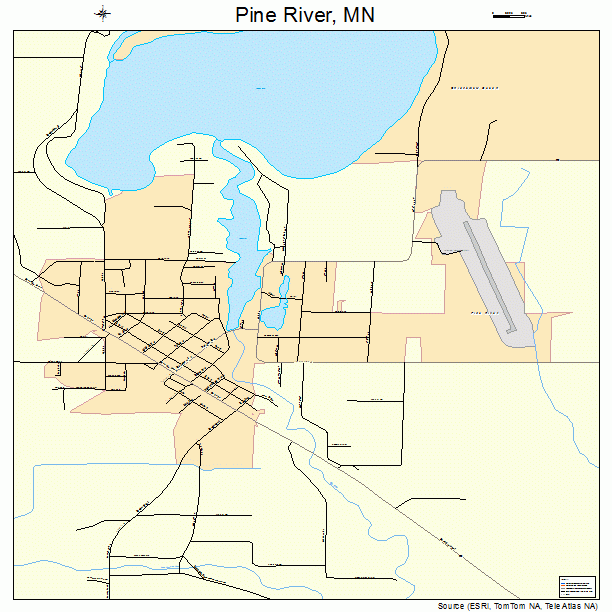 Pine River, MN street map