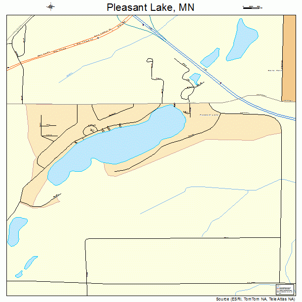 Pleasant Lake, MN street map