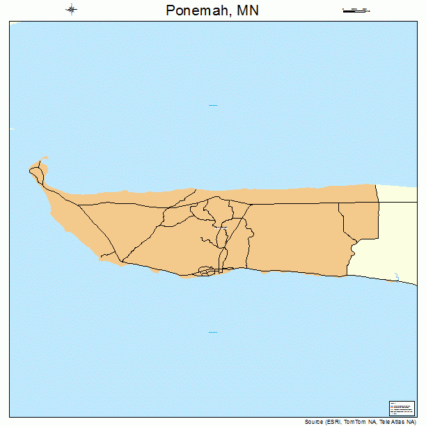 Ponemah, MN street map