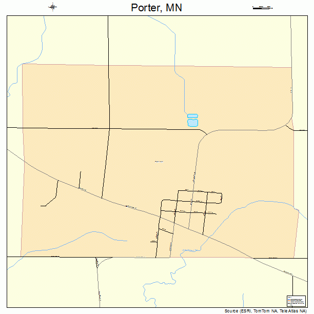 Porter, MN street map