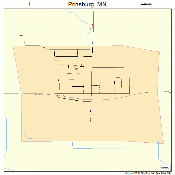 Prinsburg, MN street map