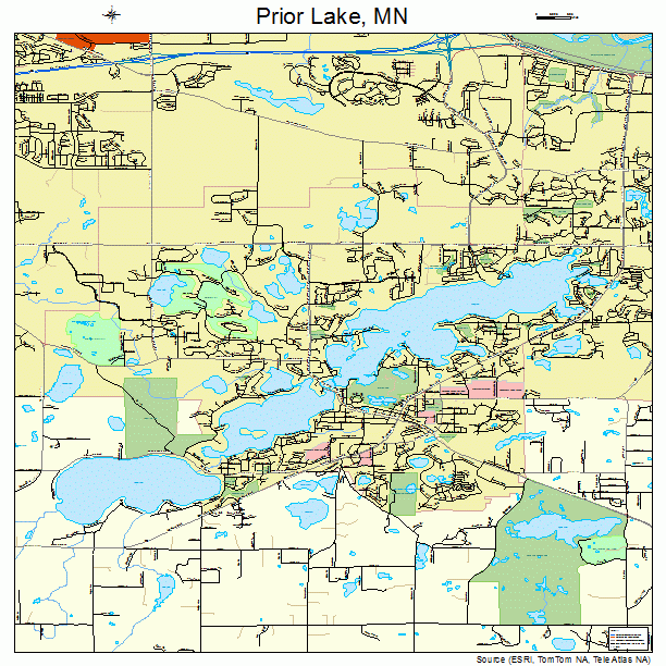 Prior Lake, MN street map