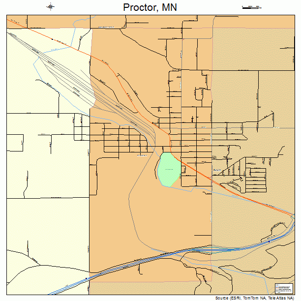 Proctor, MN street map