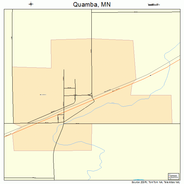 Quamba, MN street map