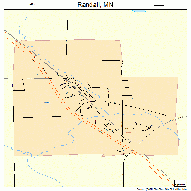 Randall, MN street map