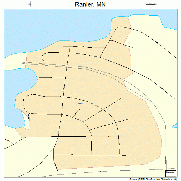 Ranier, MN street map