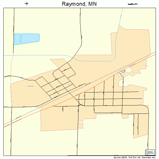Raymond, MN street map