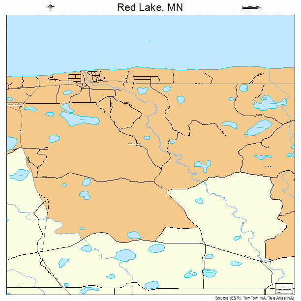 Red Lake, MN street map