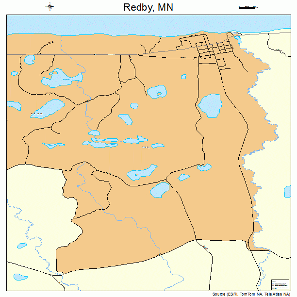 Redby, MN street map