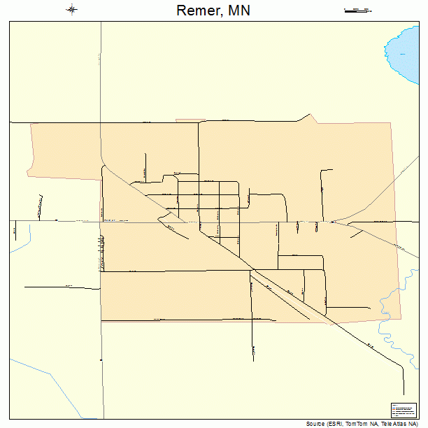 Remer, MN street map