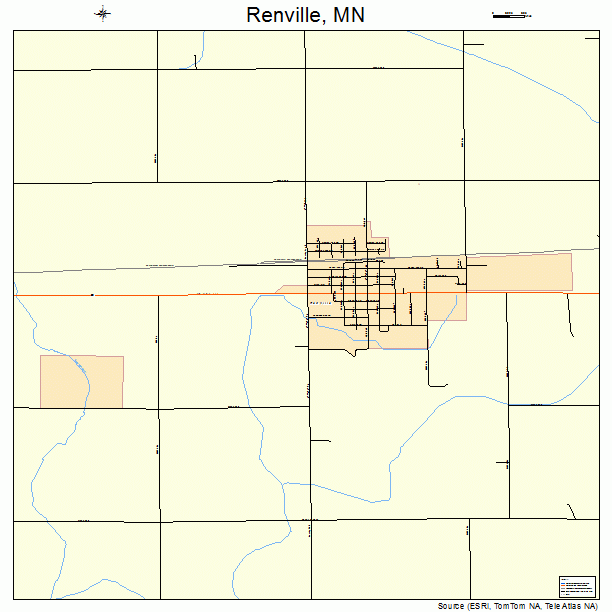Renville, MN street map