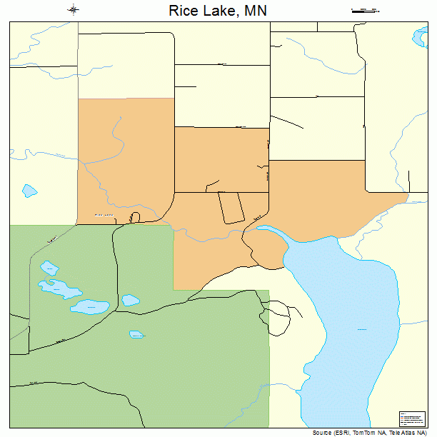 Rice Lake, MN street map