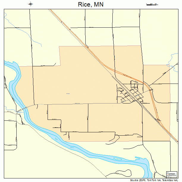 Rice, MN street map