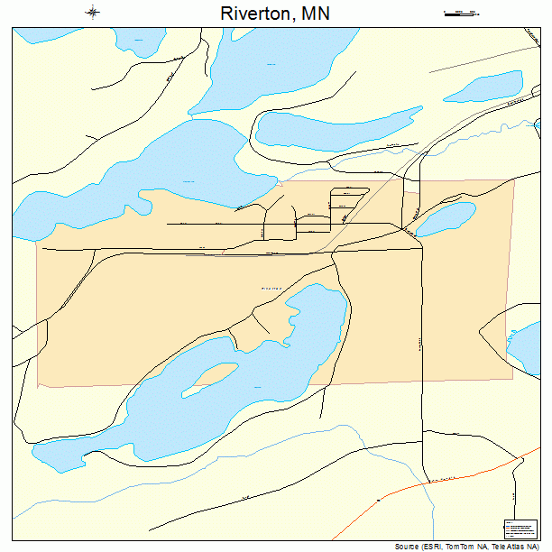 Riverton, MN street map