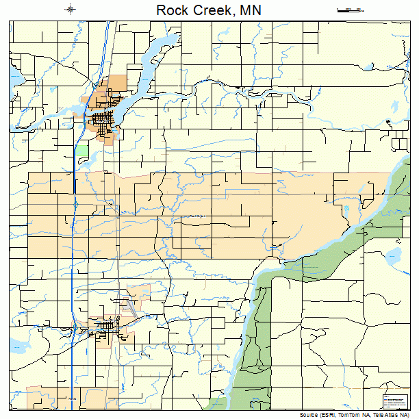 Rock Creek, MN street map