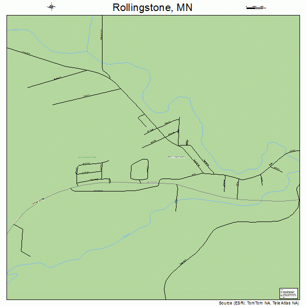 Rollingstone, MN street map