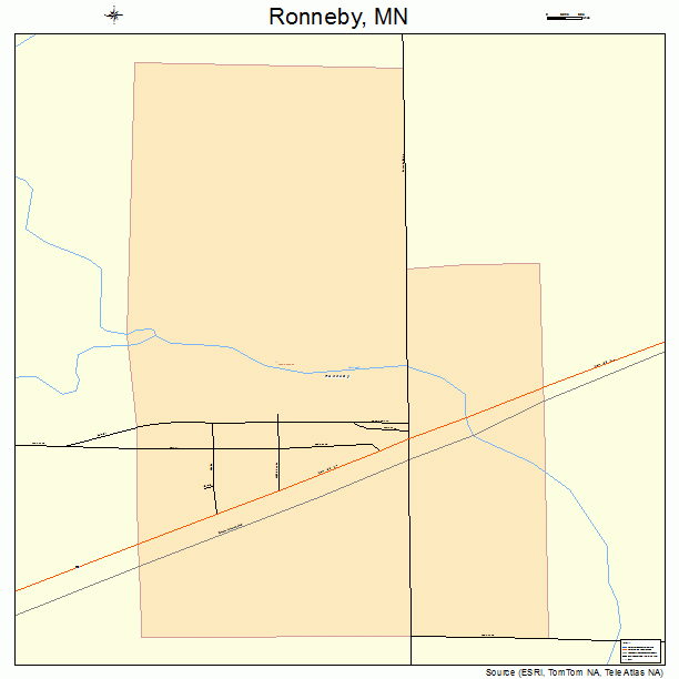 Ronneby, MN street map