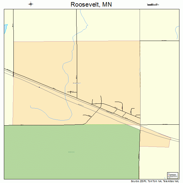 Roosevelt, MN street map