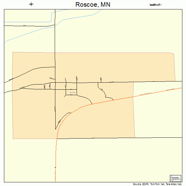 Roscoe, MN street map