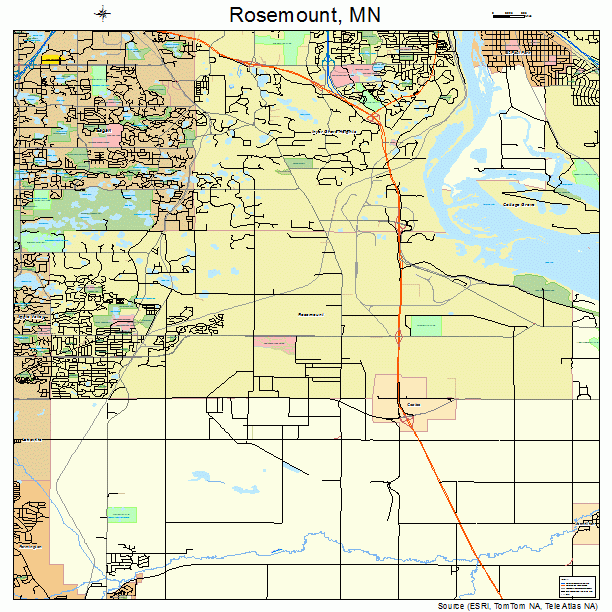 Rosemount, MN street map