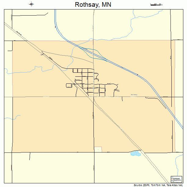 Rothsay, MN street map