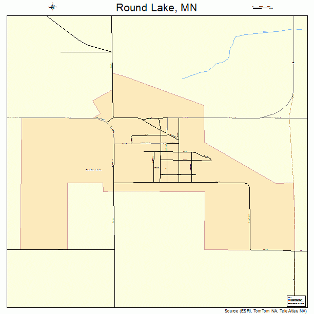 Round Lake, MN street map