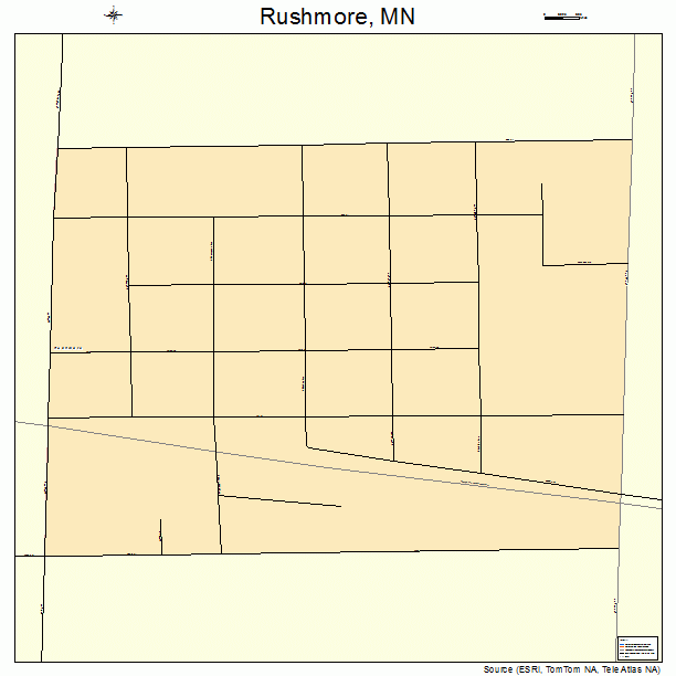 Rushmore, MN street map