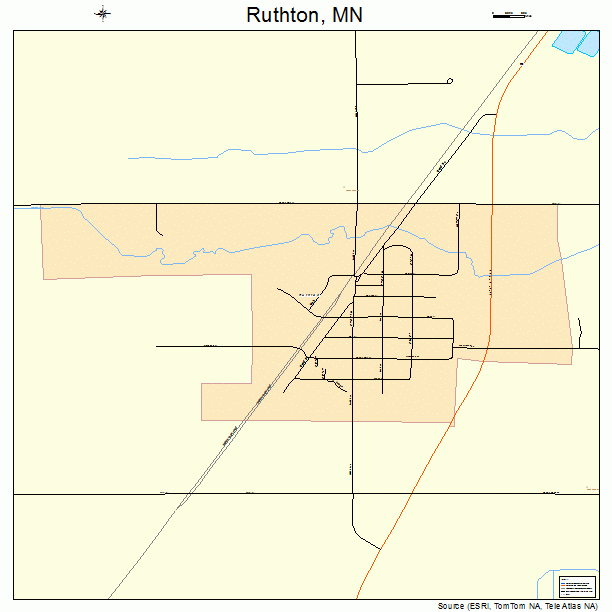 Ruthton, MN street map