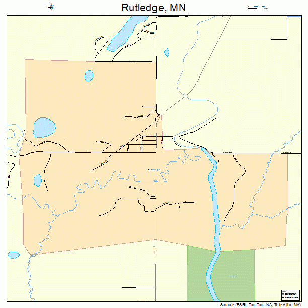 Rutledge, MN street map