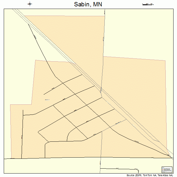 Sabin, MN street map