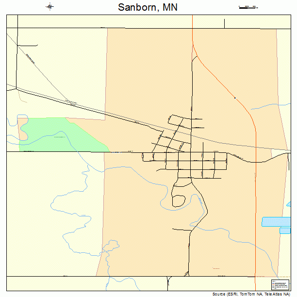 Sanborn, MN street map